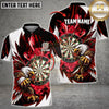 Maxcorners Darts Majestic Eagle Mascot Talons Ready Dartboard Energy Graphic Multicolor Customized Name, Team Name 3D Shirts