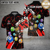 Maxcorners 8 Ball Billiard Design Multicolor Customized Name, Team Name 3D Shirts