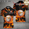 Maxcorners Savage Smile Swing Golf Polo Shirt Customized Name, Team Name 3D Shirts