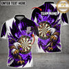 Maxcorners Darts Majestic Eagle Mascot Talons Ready Dartboard Energy Graphic Multicolor Customized Name, Team Name 3D Shirts