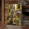 Maxcorners Funny Wolf Selfie Canvas Wall Art - Forest Pack Humor Print