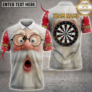 Maxcorners Darts Funny Surprised Cartoon Cat Classic Dartboard Personalized Name 3D Unisex Shirt