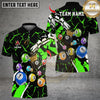 Maxcorners 8 Ball Billiard Design Multicolor Customized Name, Team Name 3D Shirts