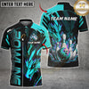 Maxcorners Bowling Fire Dragon Strike Ball Multicolor Customized Name, Team Name 3D Shirts