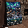 Maxcorners Wildlife Hunting Mountain River Game Animals Personalized Canvas Wall Art