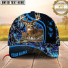 Maxcorners Hunting Deer Black Camo Multiple Options Personalized Name 3D Cap