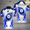 Maxcorners Flaming 8-Ball Billiards Personalized Name, Team Name 3D Shirt (4 Colors)
