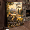 Maxcorners Wildlife Outdoor Northern Lights Hunting Personalized Canvas Wall Art