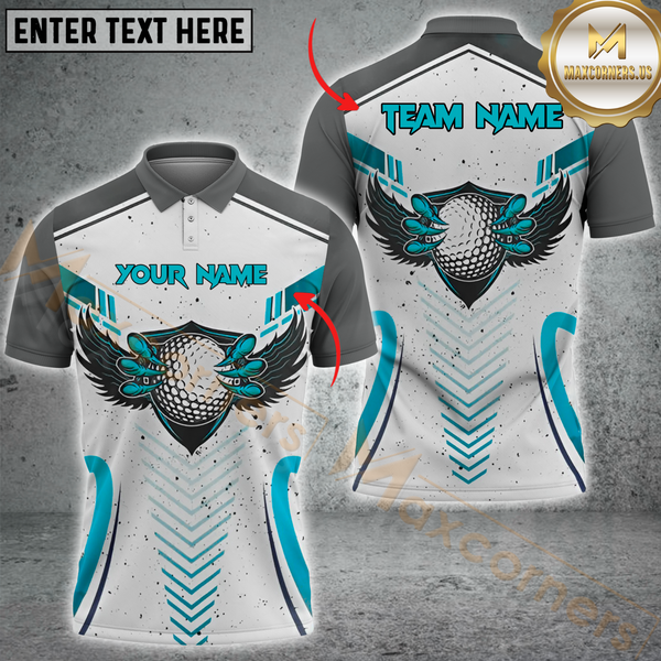 Maxcorners Golf Monster Hands Multicolor Options Personalized Name, Team Name 3D Shirt