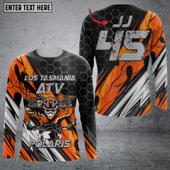 Maxcorners Biker Chic Denim Personalized Name 3D Shirt