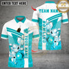 Maxcorners Bowling Ball And Pins Flaming Multicolor Customized Name, Team Name 3D Shirt