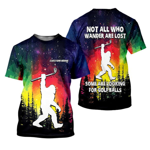 Maxcorners Custom Sasquatch Bigfoot Golf Polo Shirt , Funny Golf Shirt, Gift For Golfers