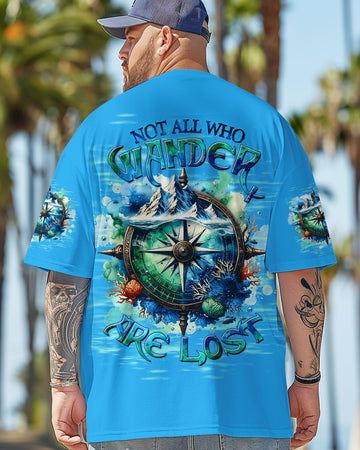 Maxcorners Not All Who Wander Are Lost Compass All Over Print LM1501