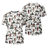 Maxcorners Bigfoot Sasquatch Men's Golf Polo Shirt, Funny Golf Shirt, Men Golf Gifts