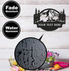 Maxcorners Personalized Deer Metal Sign WITH LED/WITHOUT LED - Mountain Cabin Name Sign, Rustic Wildlife Outdoor Wall Art for Lodge & Porch Decor LM0110