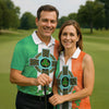 Maxcorners Celtic Cross Knotwork St Patrick's Day Shamrock Golf Shirt, Men's Golf Polo Shirts, Golf Shirts For Men