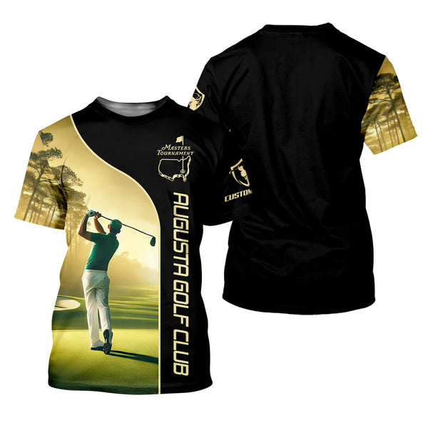 Maxcorners Augusta Golf Club Custom Men's Golf Polo Shirt, Gift For Golfers