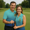 Maxcorners Blue Tropical Parrot Retirement Golf Polo Shirt, Golf Tops For Women, Ladies Golf Top LM1507
