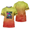 Maxcorners Crappie Mood Orange Yellow Fishing UPF Shirts, Fishing Jersey, Funny Fishing Shirt