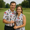 Maxcorners Schnauzer Beach Vacation Tropical Golf Polo Shirt, Golf Shirts For Women, Women’s Golf Apparel LM1507