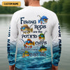 Maxcorners Fishing Rods Are Like Potato Chips White Fishing Shirt, Funny Fishing Shirt, SPF Shirt For Men, Gift For Fisherman
