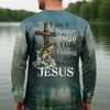 Maxcorners A Simple Man - Fishing Faith In Jesus Shirt, Fishing UPF Shirts, Funny Fishing Shirt