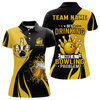 Maxcorners Funny yellow and black Bowling beer shirts for men custom My drinking team has a bowling problem LM2504