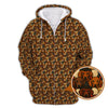 Maxcorners Dachshund Pattern Golf Shirt, Halloween Golf Shirt, Golf Gift For Golfers, Dachshund Golf Shirt For Men