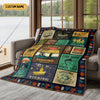 Maxcorners That's What I Do And I Know Things Custom Name Blanket, Gift For Fishing Lover, Presents For Fishermen LM0201