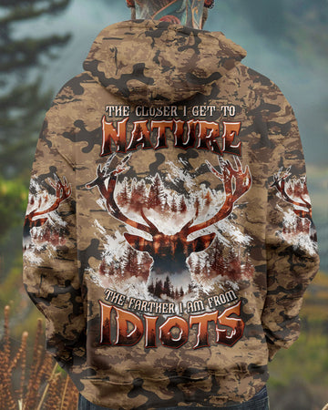Maxcorners The Closer I Get To Nature Deer Hunting All Over Print - Tltw1911244 LM2101