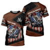 Maxcorners Fishing American Flag UPF Fishing Shirt, Patriotic Fishing Shirt, Men's Fishing Shirts, Gift For Fisherman