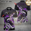Maxcorners Bowling Octopus Wrapped Around Multicolor Customized Name, Team Name 3D Shirts