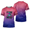 Maxcorners Crappie Mood Pink Purple Neon Fishing UPF Shirts, Funny Fishing Shirt, Gift For Fisherman