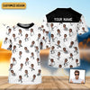 Maxcorners Funny Stick Figure Fishing Pose Custom Face SPF Shirt For Men, Funny Fishing Shirt, Fishing Shirts For Men