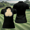 Maxcorners Black Funny Dickhead Faux Chest Golf Shirt, Women's Golf Tops, Ladies Golf Shirts LM1507