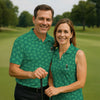 Maxcorners Vitamin G Shamrock Pattern Golf And Beer Green Golf Shirt, St Patrick's Day Golf Shirt, Women's Golf Shirts