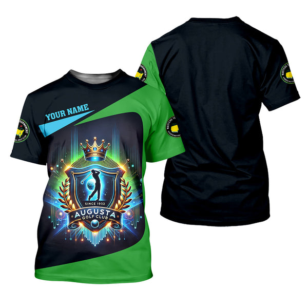 Maxcorners Augusta Golf Club Custom Men's Golf Polo Shirt, Funny Gift For Golfer