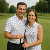 Maxcorners Vitamin G Shamrock Pattern Golf And Beer White Golf Shirt, St Patrick's Day Golf Shirt, Women's Golf Shirts