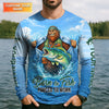 Maxcorners I’d Rather Be Caught Fishing Than Working Fishing UPF Shirts, Bigfoot Fishing Shirt, Funny Fishing Shirt