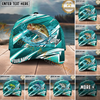 Maxcorners Fishing Scale Pattern Splash Water Personalized Name 3D Cap  (9 Breeds)