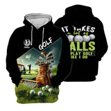 Maxcorners It Takes A Lot Of Balls To Play Golf Like I Do, Custom Golf Shirt, Funny Golf Polos, Unique Gift For Golfer