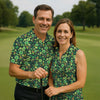 Maxcorners Shamrock St Patrick's Day Dark Green Golf Shirt, Polo Shirts For Men, Golf Shirts For Men, Golfing Apparel