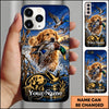 Maxcorners Duck Hunting German Shorthaired Pointer American Flag Marsh Adventure Personalized Name 3D Phone Case - Golden Retriever
