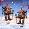 Maxcorners Custom Name Hiking Ornament, Hiking Lover Christmas Decoration453 2D Flat LM2111