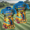 Maxcorners I'm Not Waiting Til 5 Funny Parrot Hawaiian Golf Shirt, Women's Golf Tops, Ladies Golf Shirts LM1507