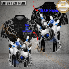 Maxcorners Bowling Punisher Bomb Multicolor Options Personalized Name, Team Name 3D Shirt
