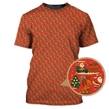 Maxcorners Christmas Golf Shirt, Funny Pattern Golf Shirt, Xmas Golf Shirt For Men