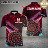 Maxcorners Darts Flame Dartboard Design Multicolor Customized Name, Team Name 3D Shirts