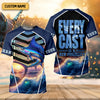 Maxcorners Every Cast Is A New Possibility Mens Fishing Shirts Long Sleeve, SPF Shirt For Men, Fishing Shirts For Men