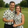 Maxcorners Funny Leprechaun Golf And Beer Green Shamrocks St Patrick's Day Golf Shirt, Women's Golf Shirts, Ladies Golf Polos